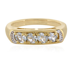 Anillo en plata con Aguamarina