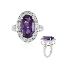 Anillo en plata con Amatista