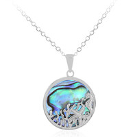 Collar en plata con Concha de Abalone