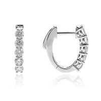 Pendientes en oro con Diamante I1 (H)  (CIRARI)