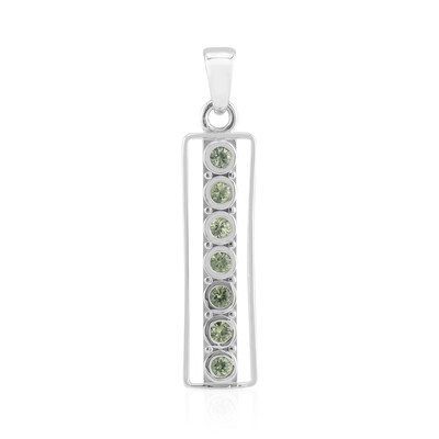 Colgante en plata con Zafiro verde de Tulear (Pallanova)