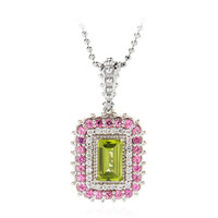 Collar en plata con Peridoto (Dallas Prince Designs)