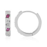 Pendientes en plata con Rubí de Madagascar