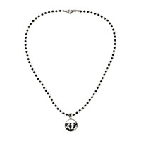 Collar en plata con Espinela negra (Riya)