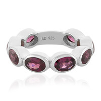 Anillo en plata con Rodolita