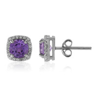 Pendientes en plata con Amatista