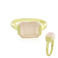 Anillo en plata con Cuarzo rosa