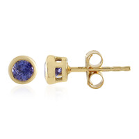 Pendientes en plata con Tanzanita (Adela Silber)