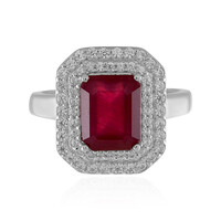 Anillo en plata con Rubí de Madagascar