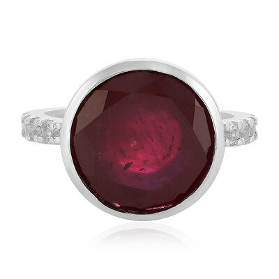 Anillo en plata con Rubí de Madagascar