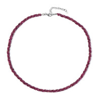 Collar en plata con Rubí