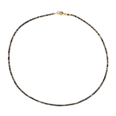 Collar en plata con Zafiro chocolate