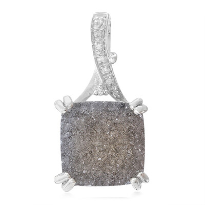 Colgante en plata con Ágata brillante