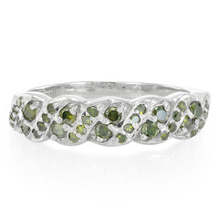 Anillo en plata con Diamante fantasía