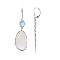 Pendientes en plata con Nácar
