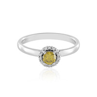 Anillo en oro con Diamante amarillo I1