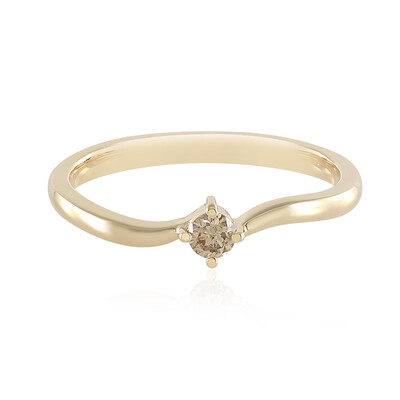 Anillo en oro con Diamante SI1 chocolate