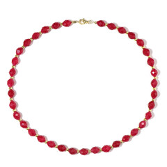 Collar en plata con Cuarzo rojo