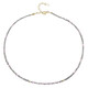 Collar en plata con Diamante plateado (Riya)