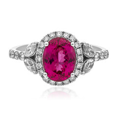 Anillo en oro con Espinela de Birmania rosa (CIRARI)