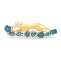 Colgante en plata con Cianita petróleo (Gems en Vogue)