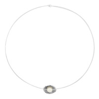Gargantilla en plata con Perla Freshwater