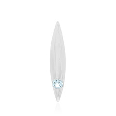 Colgante en plata con Topacio azul cielo