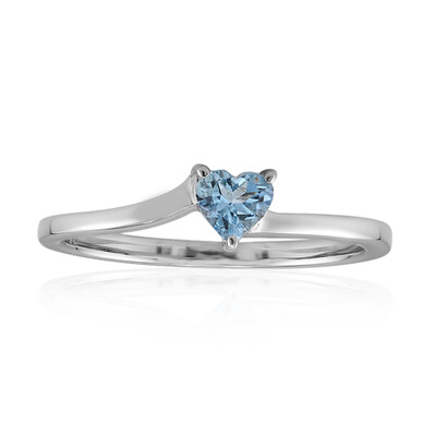 Anillo en plata con Aguamarina de Ofiki