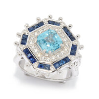 Anillo en plata con Zircón de Ratanak Kirí (Dallas Prince Designs)