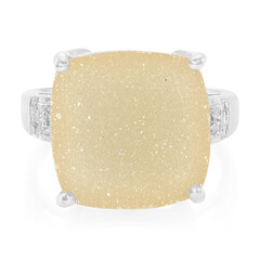 Anillo en plata con Ágata brillante