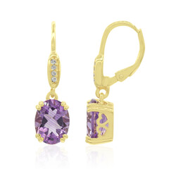 Pendientes en plata con Amatista