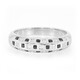 Anillo en plata con Espinela negra