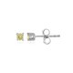 Pendientes en plata con Diamante I3 amarillo