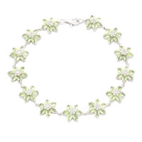 Brazalete en plata con Turmalina Paraíba