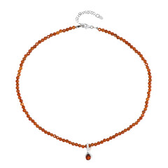 Collar en plata con Granate Hesonita