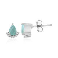 Pendientes en plata con Grandidierita