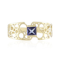 Anillo en oro con Tanzanita AAA (Ornaments by de Melo)
