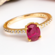 Anillo en plata con Rubí de Bemainty
