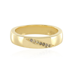 Anillo en plata con Diamante chocolate I3