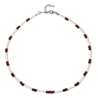 Collar en plata con Rubí (Riya)