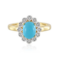Anillo en plata con Turquesa bella durmiente