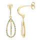 Pendientes en plata con Diamante fantasía