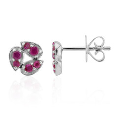 Pendientes en plata con Rubí de Birmania (Pallanova)