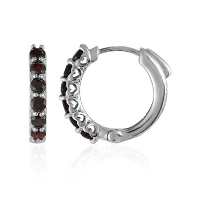 Pendientes en plata con Granate