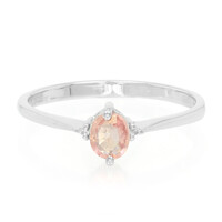 Anillo en plata con Zafiro Padparadscha