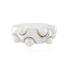 Anillo en plata con Perla blanca Freshwater (de Melo)