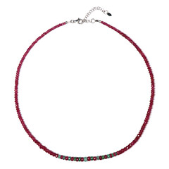 Collar en plata con Esmeralda de Zambia