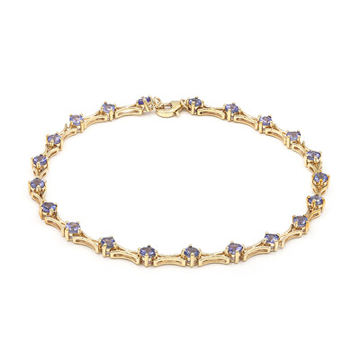 Brazalete en oro con Tanzanita AAA
