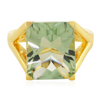 Anillo en plata con Amatista verde