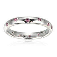 Anillo en plata con Rodolita